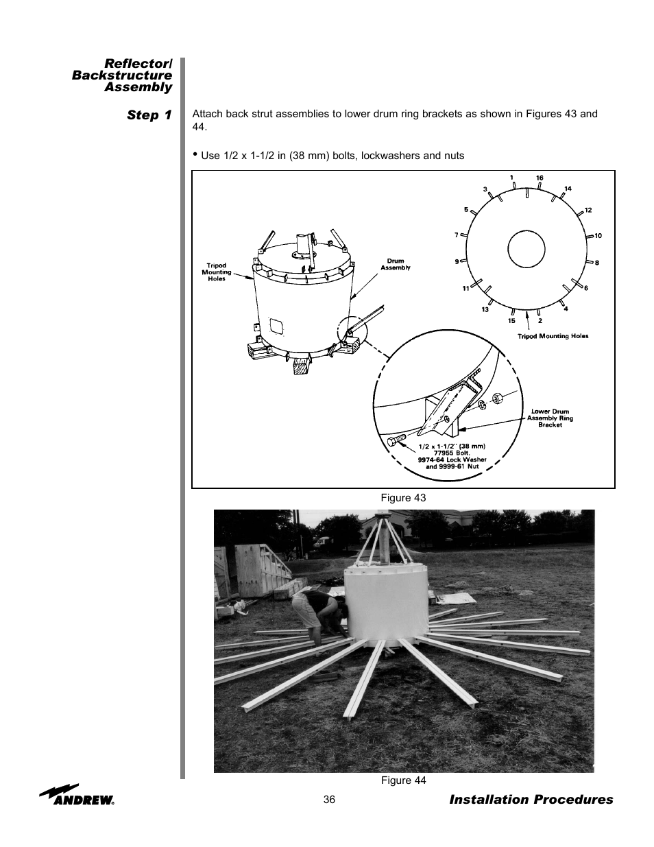 Andrew 7.3-METER EARTH STATION ANTENNA ES73 User Manual | Page 36 / 69
