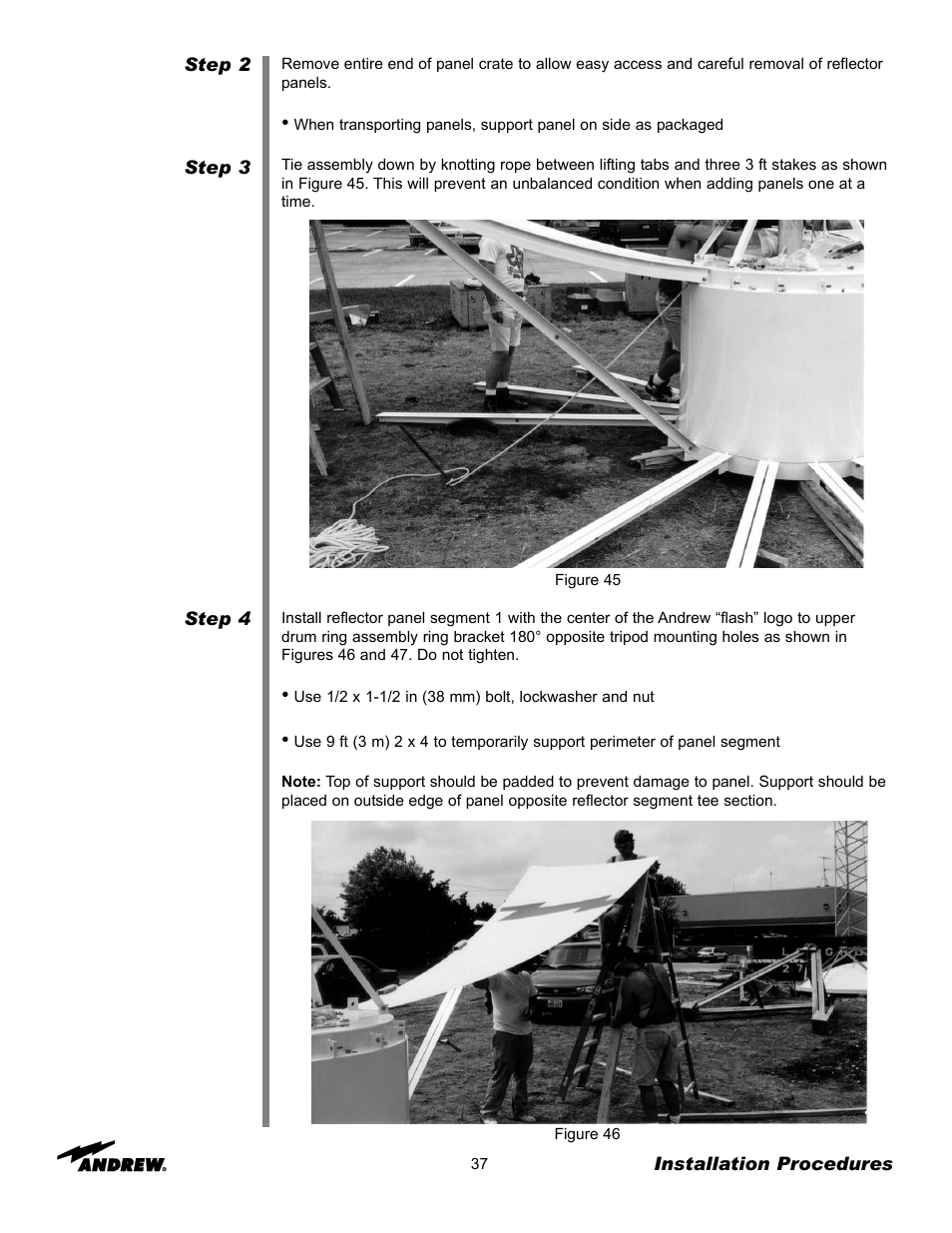 Andrew 7.3-METER EARTH STATION ANTENNA ES73 User Manual | Page 37 / 69