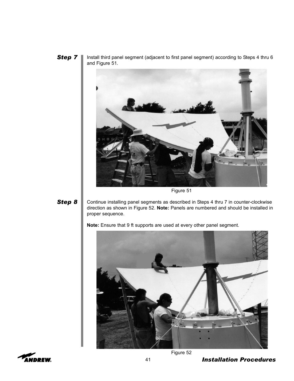 Andrew 7.3-METER EARTH STATION ANTENNA ES73 User Manual | Page 41 / 69