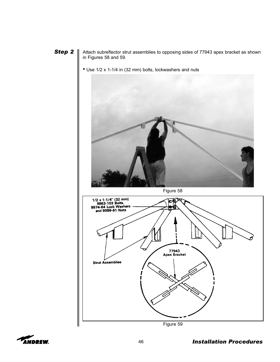 Andrew 7.3-METER EARTH STATION ANTENNA ES73 User Manual | Page 46 / 69