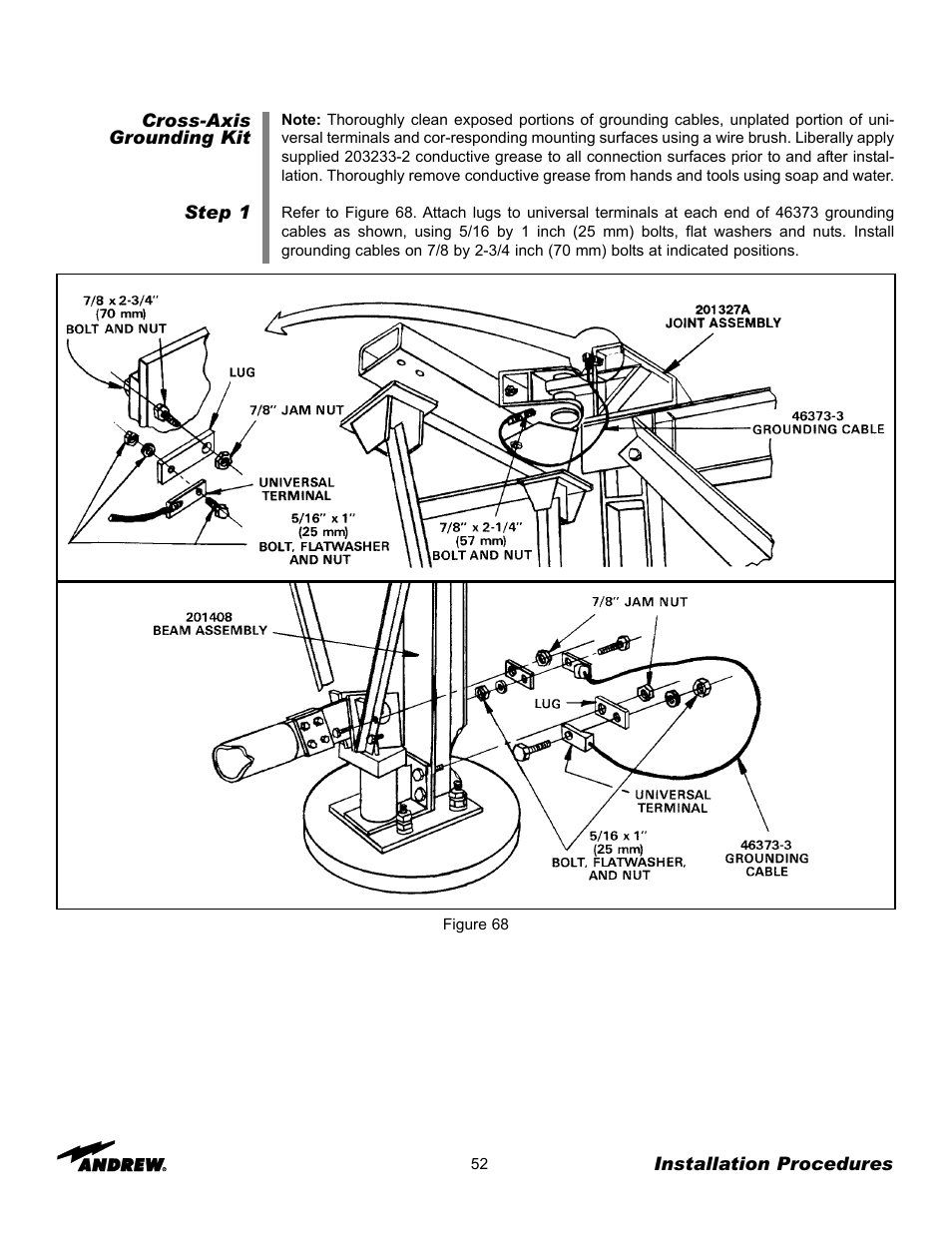 Andrew 7.3-METER EARTH STATION ANTENNA ES73 User Manual | Page 52 / 69