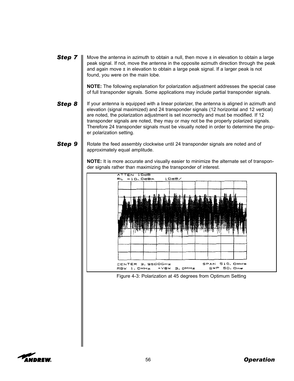 Andrew 7.3-METER EARTH STATION ANTENNA ES73 User Manual | Page 56 / 69