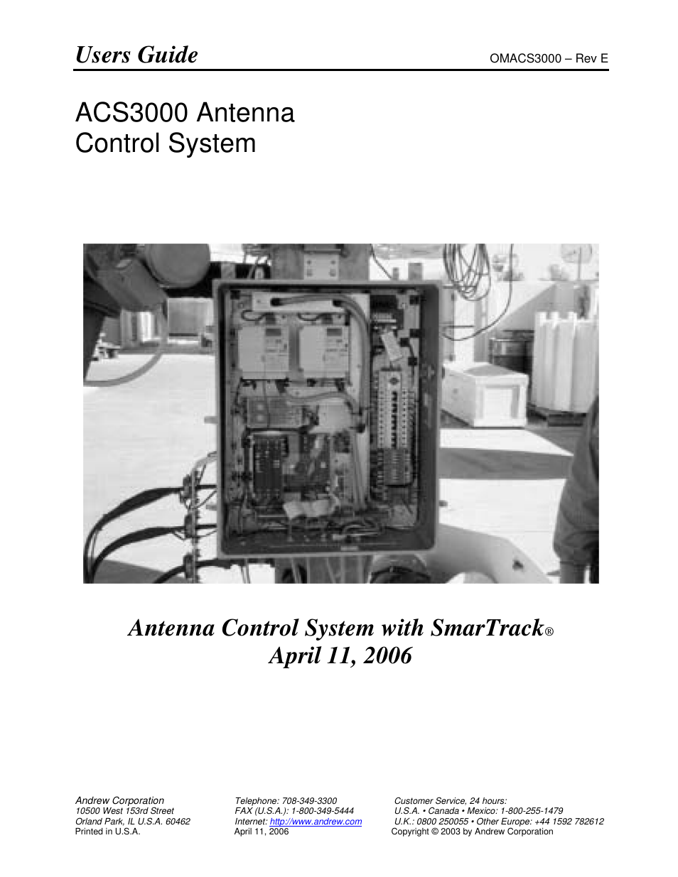 Andrew OMACS3000 User Manual | 51 pages