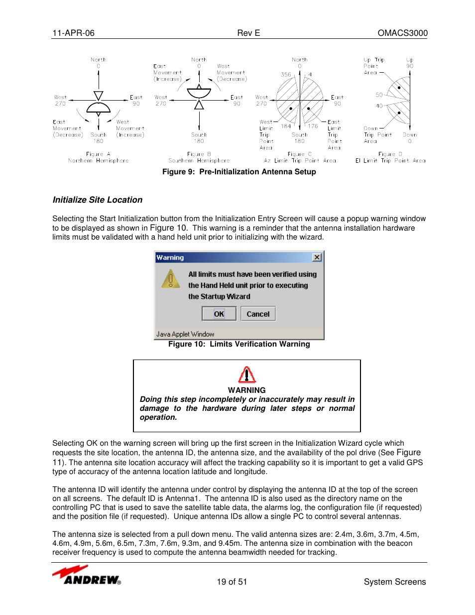 Andrew OMACS3000 User Manual | Page 19 / 51
