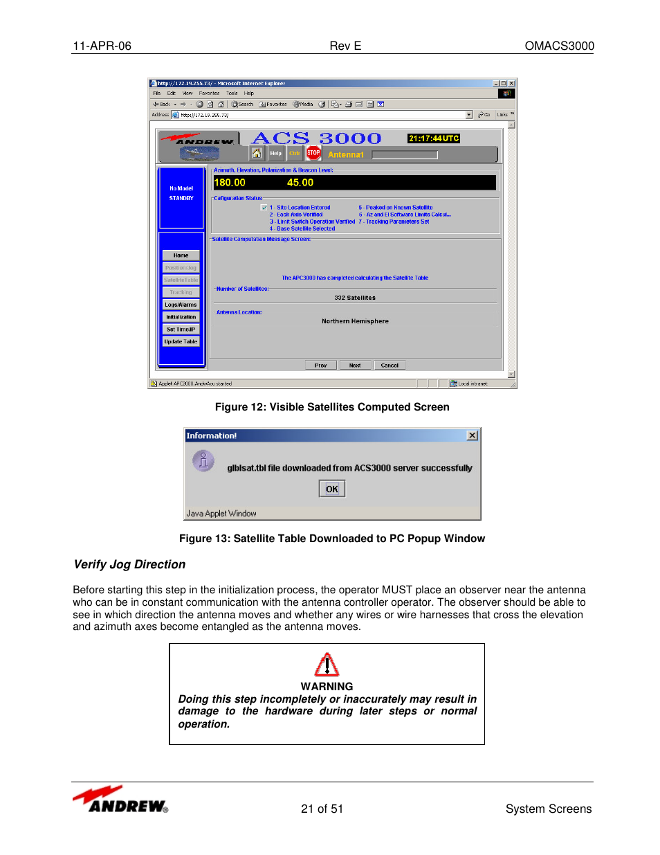 Andrew OMACS3000 User Manual | Page 21 / 51