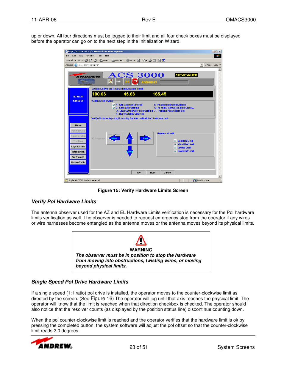 Andrew OMACS3000 User Manual | Page 23 / 51