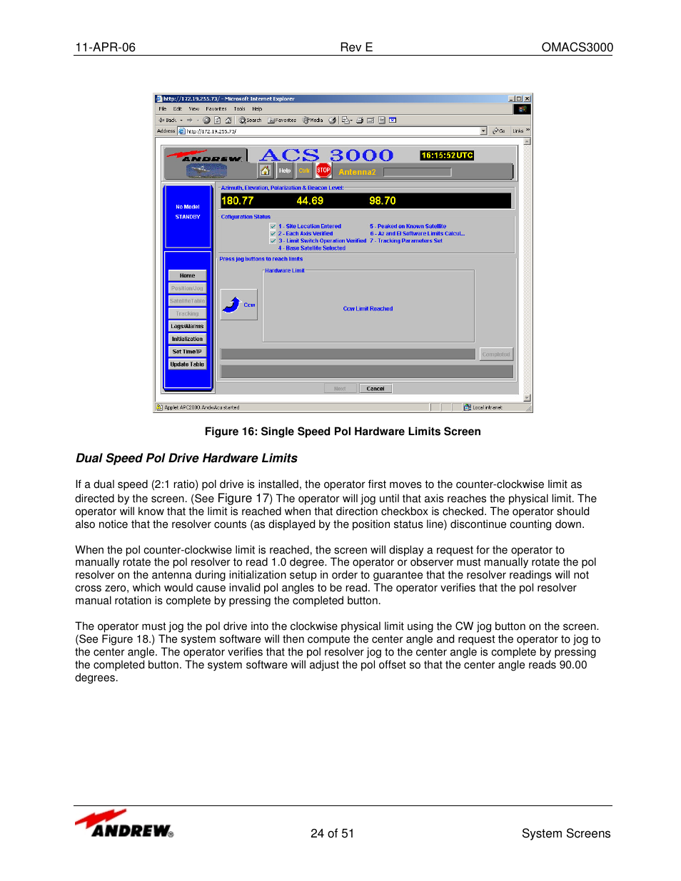 Andrew OMACS3000 User Manual | Page 24 / 51