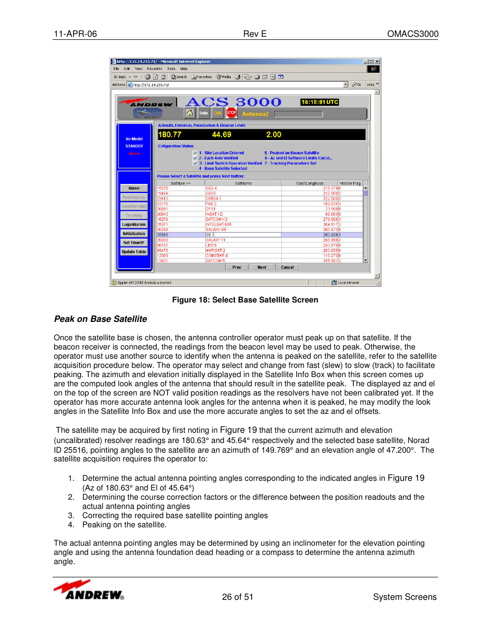 Andrew OMACS3000 User Manual | Page 26 / 51