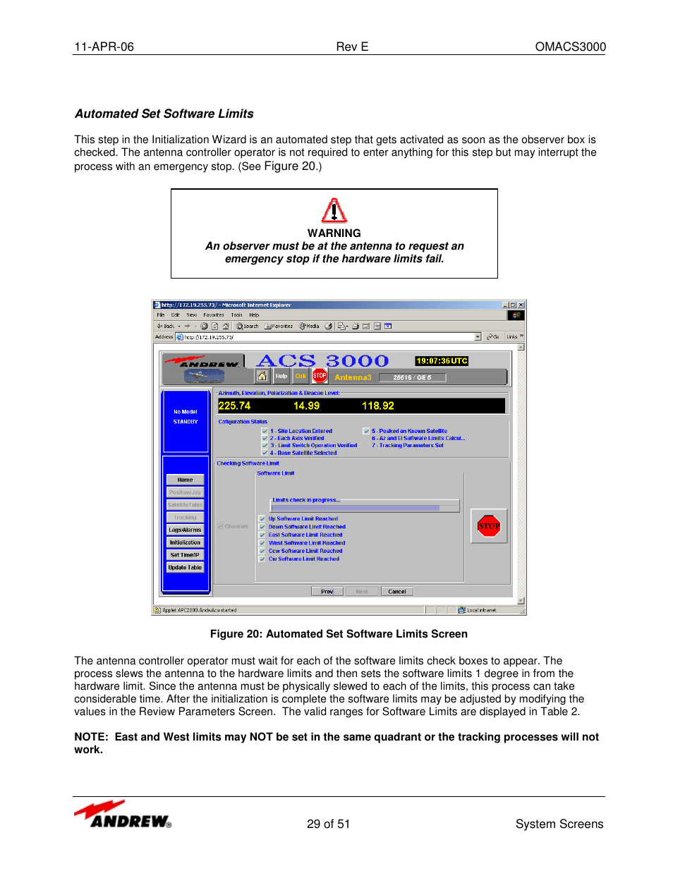 Andrew OMACS3000 User Manual | Page 29 / 51