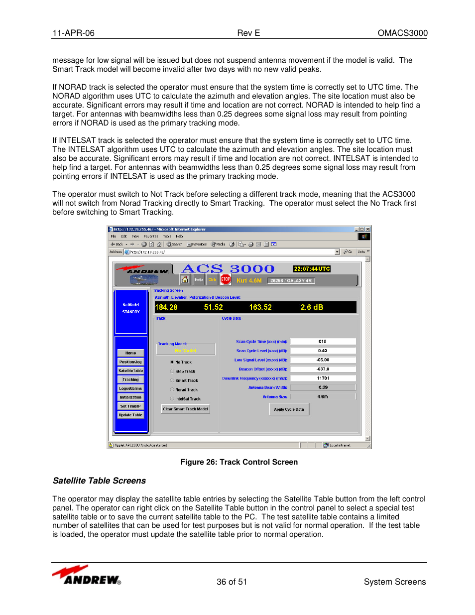 Andrew OMACS3000 User Manual | Page 36 / 51