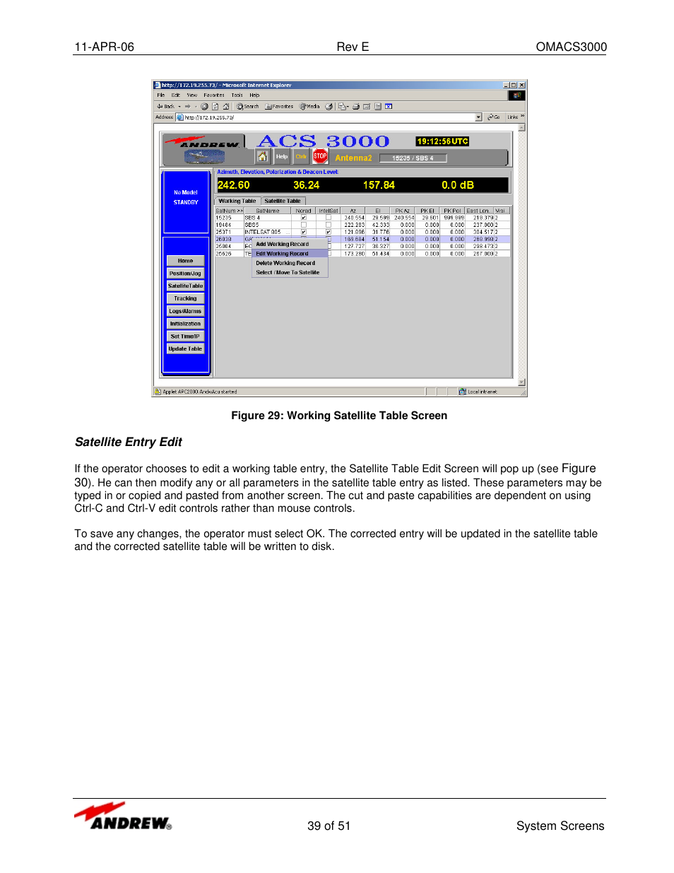 Andrew OMACS3000 User Manual | Page 39 / 51