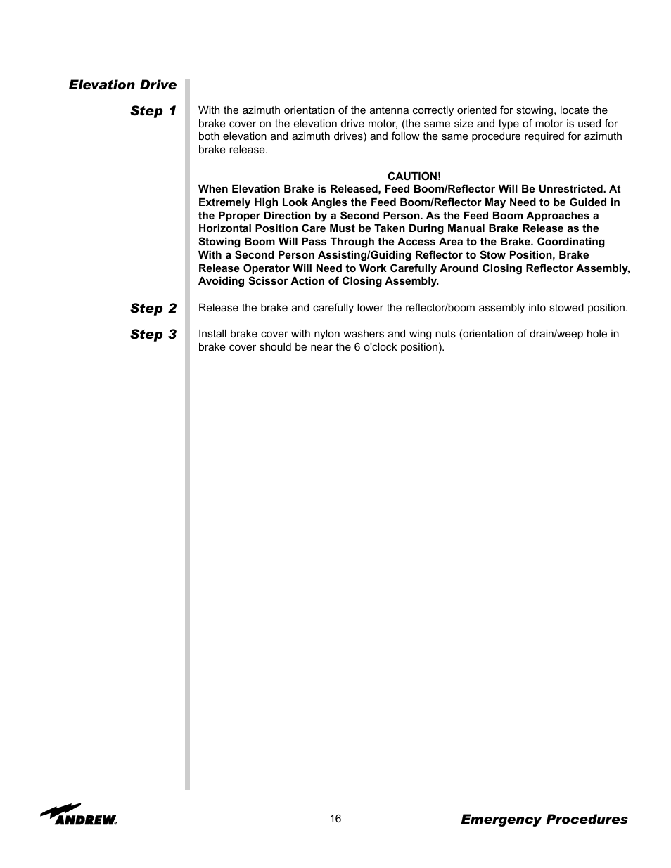 Andrew OM24SNG-RC User Manual | Page 16 / 25