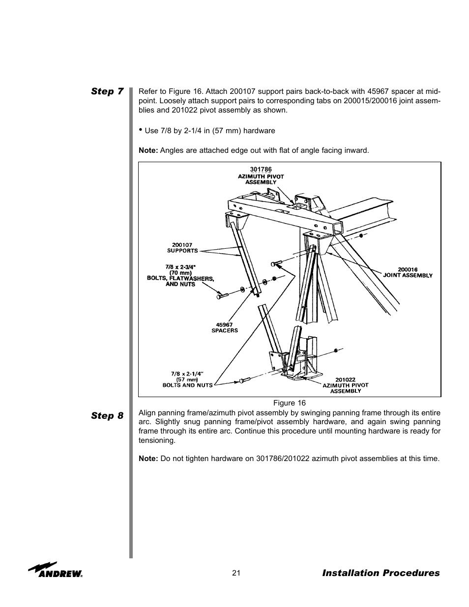 Andrew 9.3-Meter ESA User Manual | Page 21 / 66