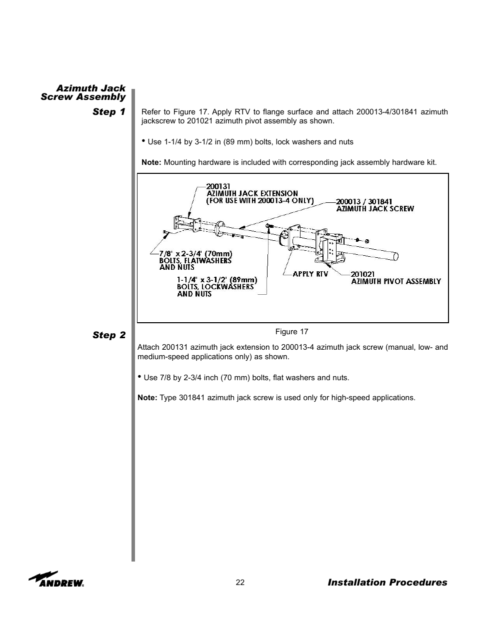 Andrew 9.3-Meter ESA User Manual | Page 22 / 66