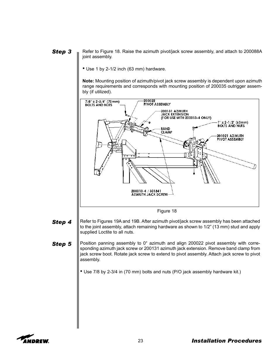 Andrew 9.3-Meter ESA User Manual | Page 23 / 66