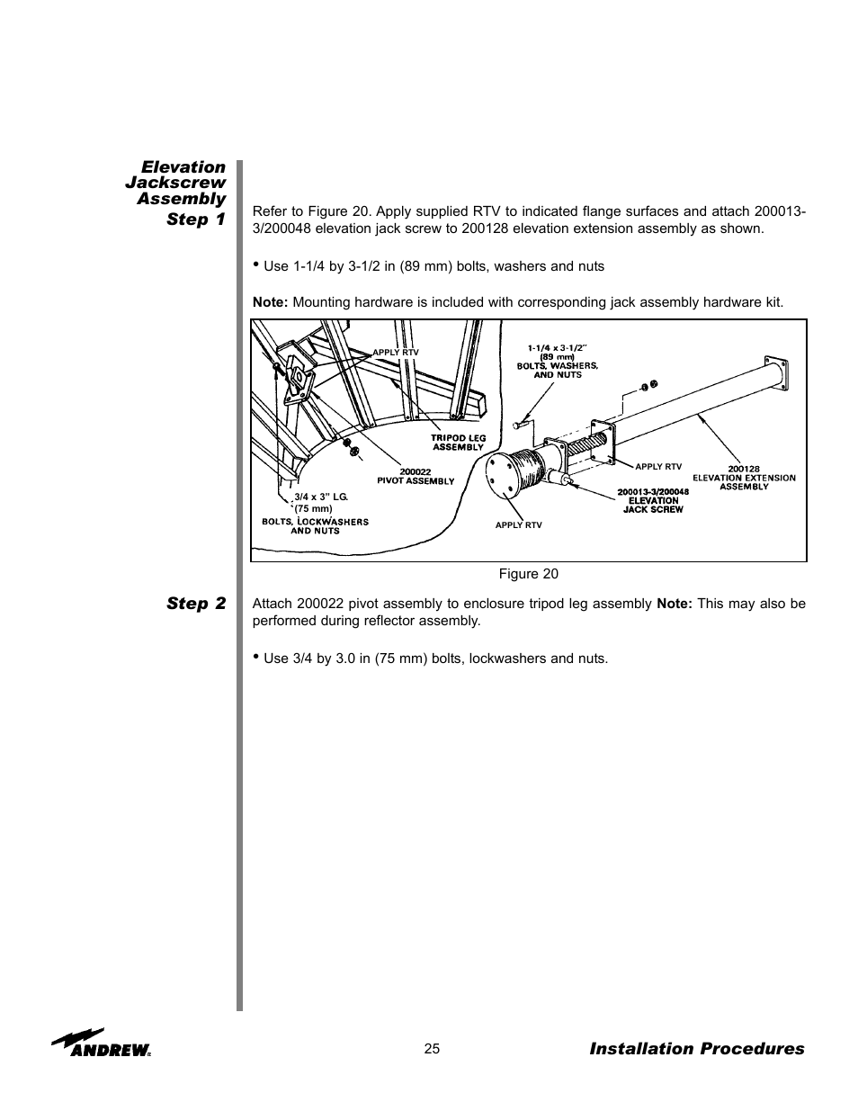 Andrew 9.3-Meter ESA User Manual | Page 25 / 66