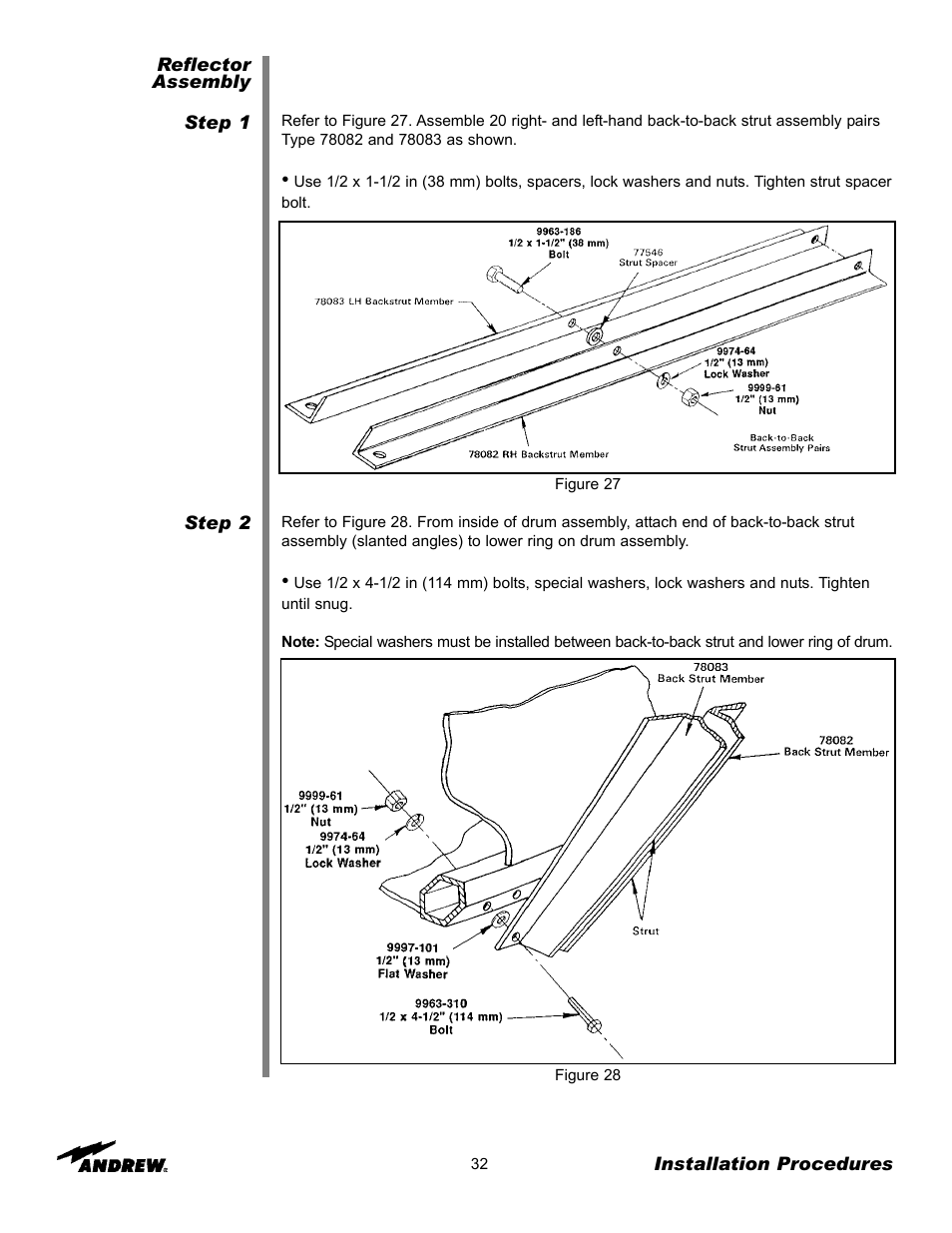 Andrew 9.3-Meter ESA User Manual | Page 32 / 66