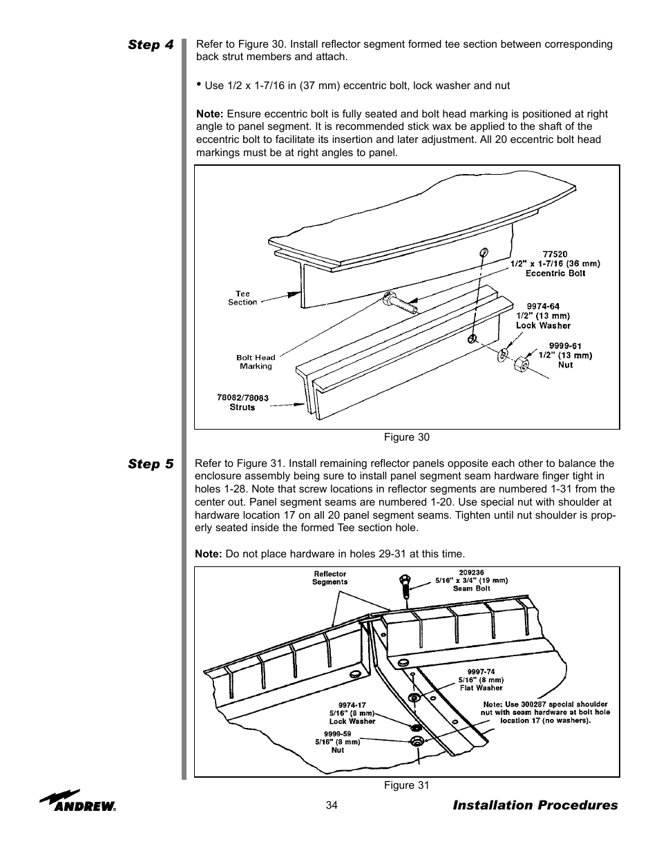 Andrew 9.3-Meter ESA User Manual | Page 34 / 66
