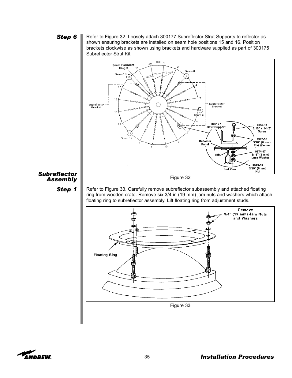 Andrew 9.3-Meter ESA User Manual | Page 35 / 66