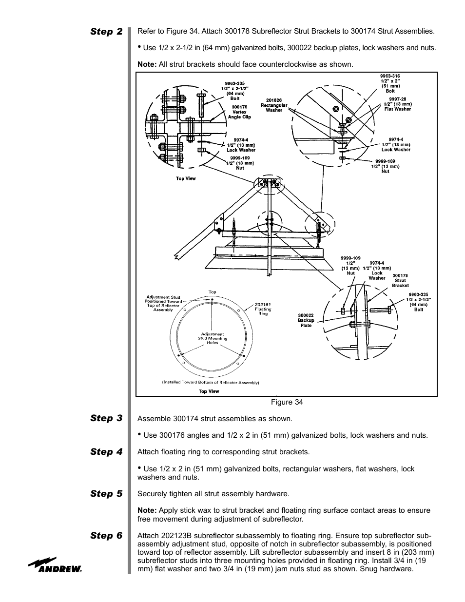 Andrew 9.3-Meter ESA User Manual | Page 36 / 66