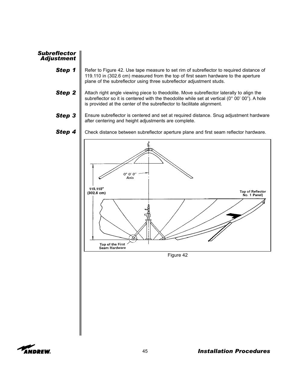 Andrew 9.3-Meter ESA User Manual | Page 45 / 66