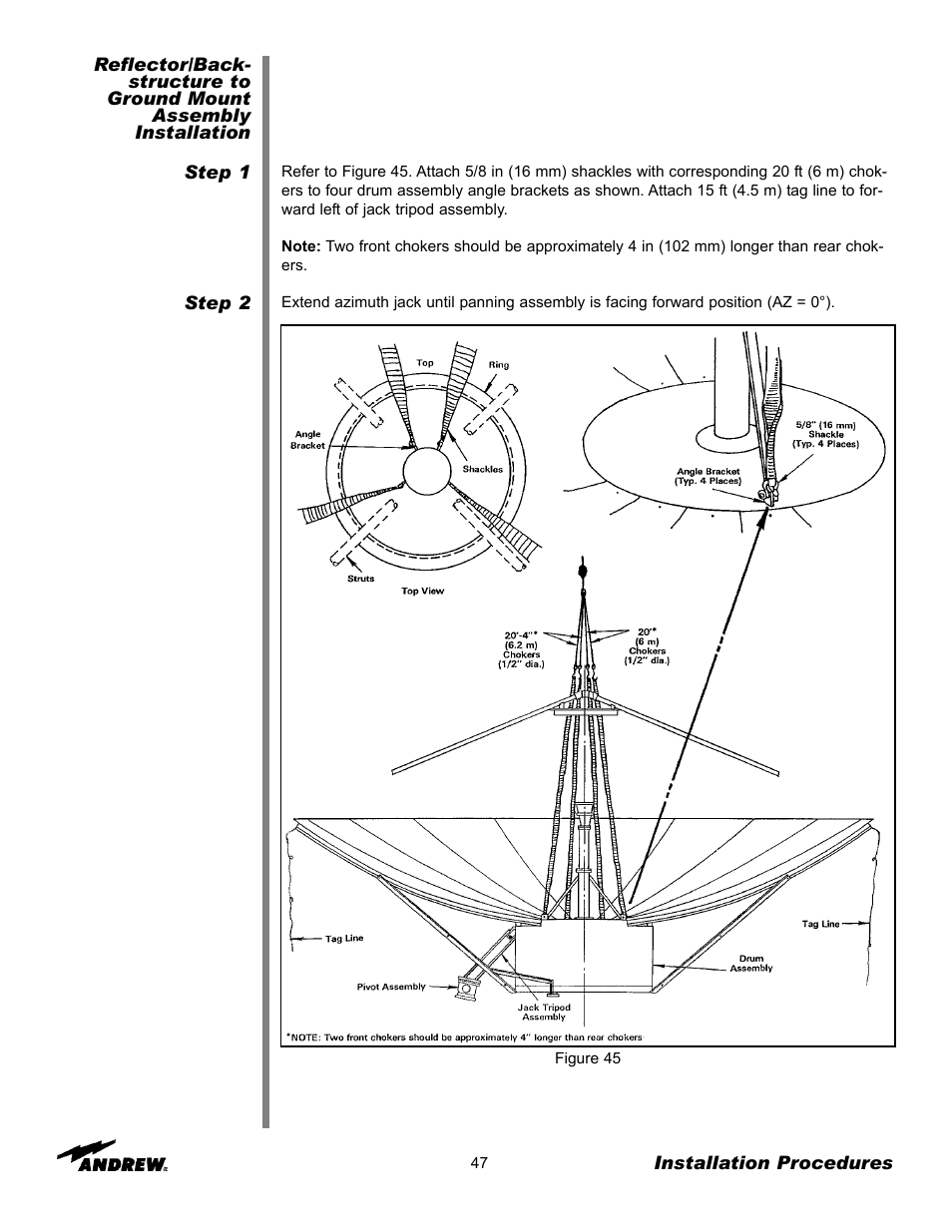 Andrew 9.3-Meter ESA User Manual | Page 47 / 66
