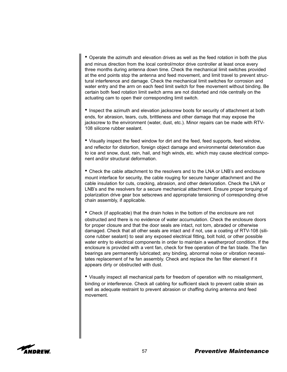 Andrew 9.3-Meter ESA User Manual | Page 57 / 66