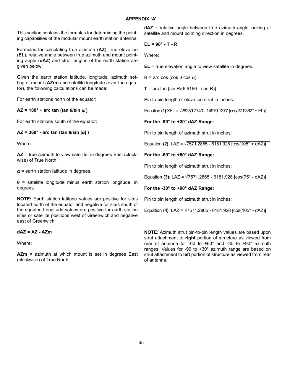 Andrew 9.3-Meter ESA User Manual | Page 65 / 66