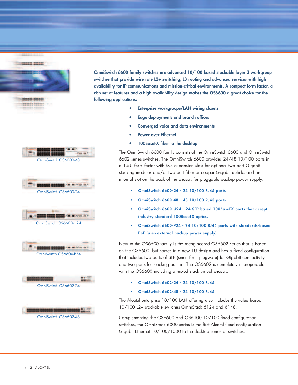 Alcatel Carrier Internetworking Solutions 6600 User Manual | Page 2 / 12