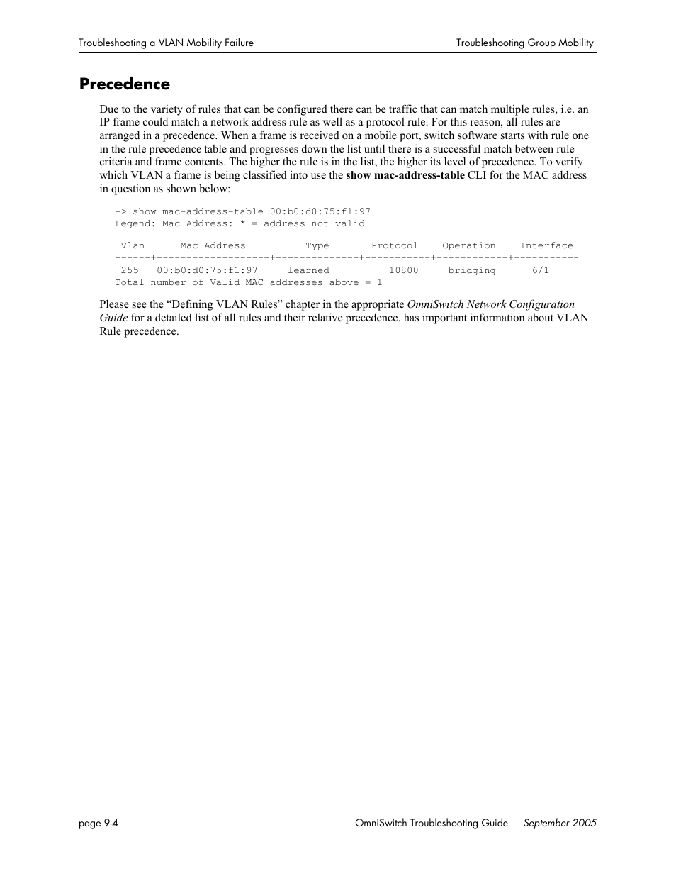 Precedence, Precedence -4 | Alcatel Carrier Internetworking Solutions 6648 User Manual | Page 144 / 614