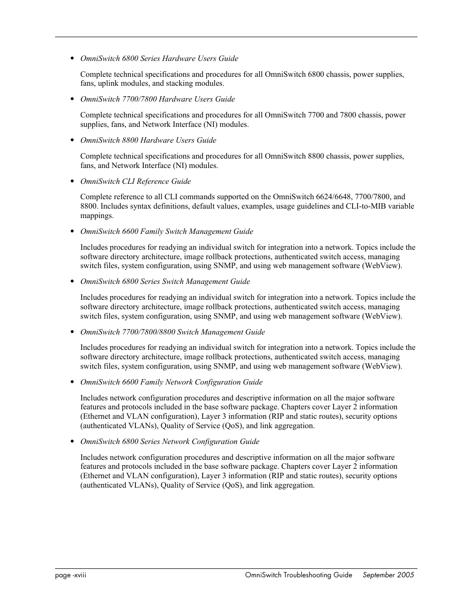 Alcatel Carrier Internetworking Solutions 6648 User Manual | Page 18 / 614