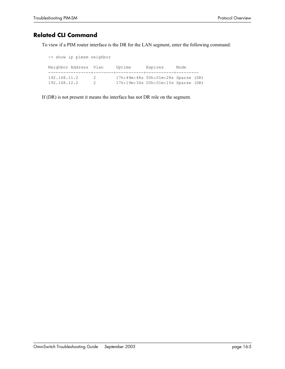 Related cli command, Related cli command -5 | Alcatel Carrier Internetworking Solutions 6648 User Manual | Page 267 / 614