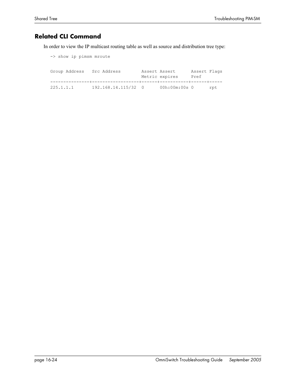 Related cli command, Related cli command -24 | Alcatel Carrier Internetworking Solutions 6648 User Manual | Page 286 / 614