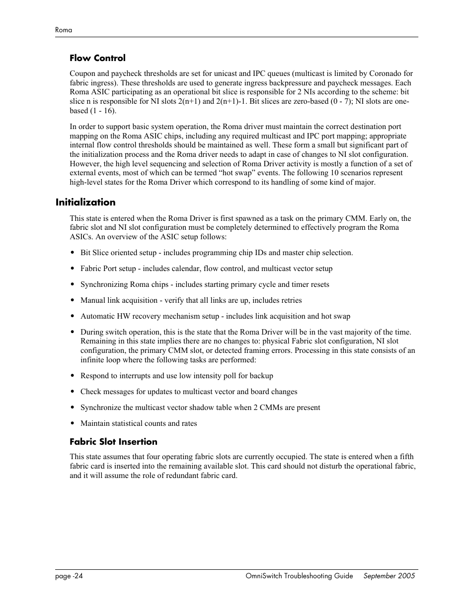 Initialization | Alcatel Carrier Internetworking Solutions 6648 User Manual | Page 348 / 614