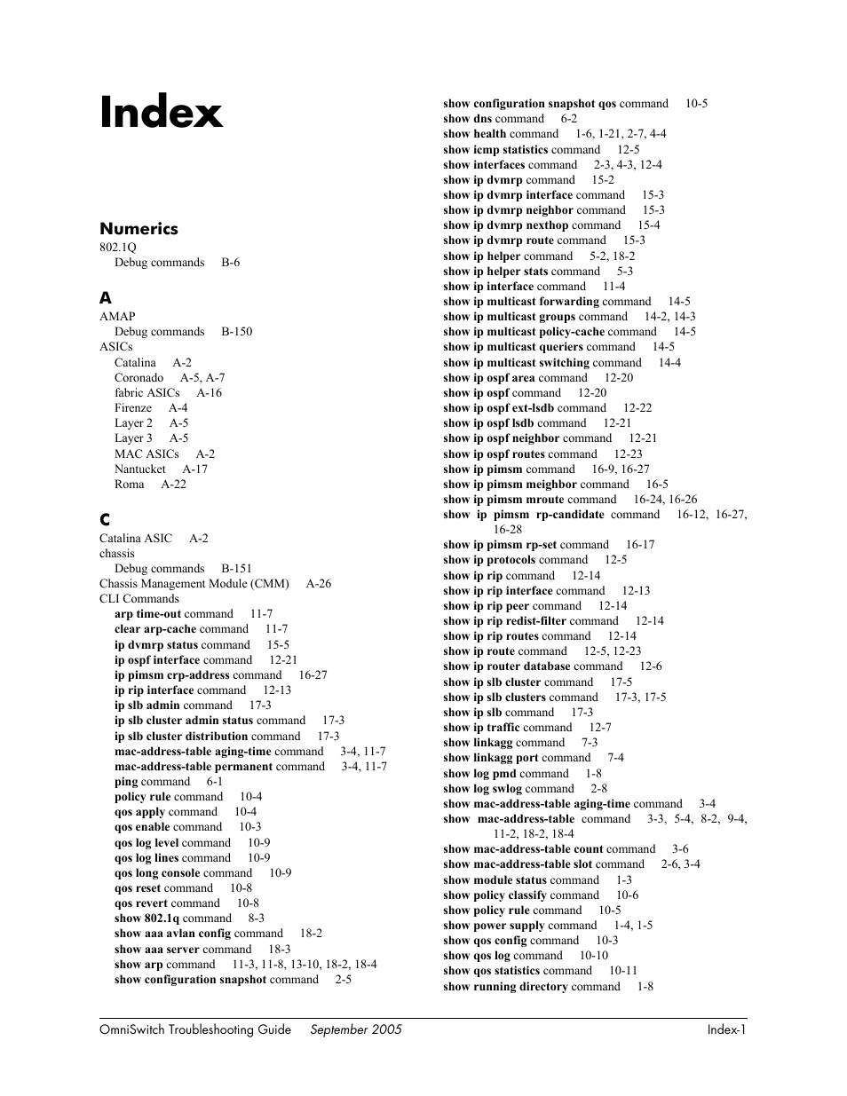 Index, Index-1, Numerics | Alcatel Carrier Internetworking Solutions 6648 User Manual | Page 611 / 614