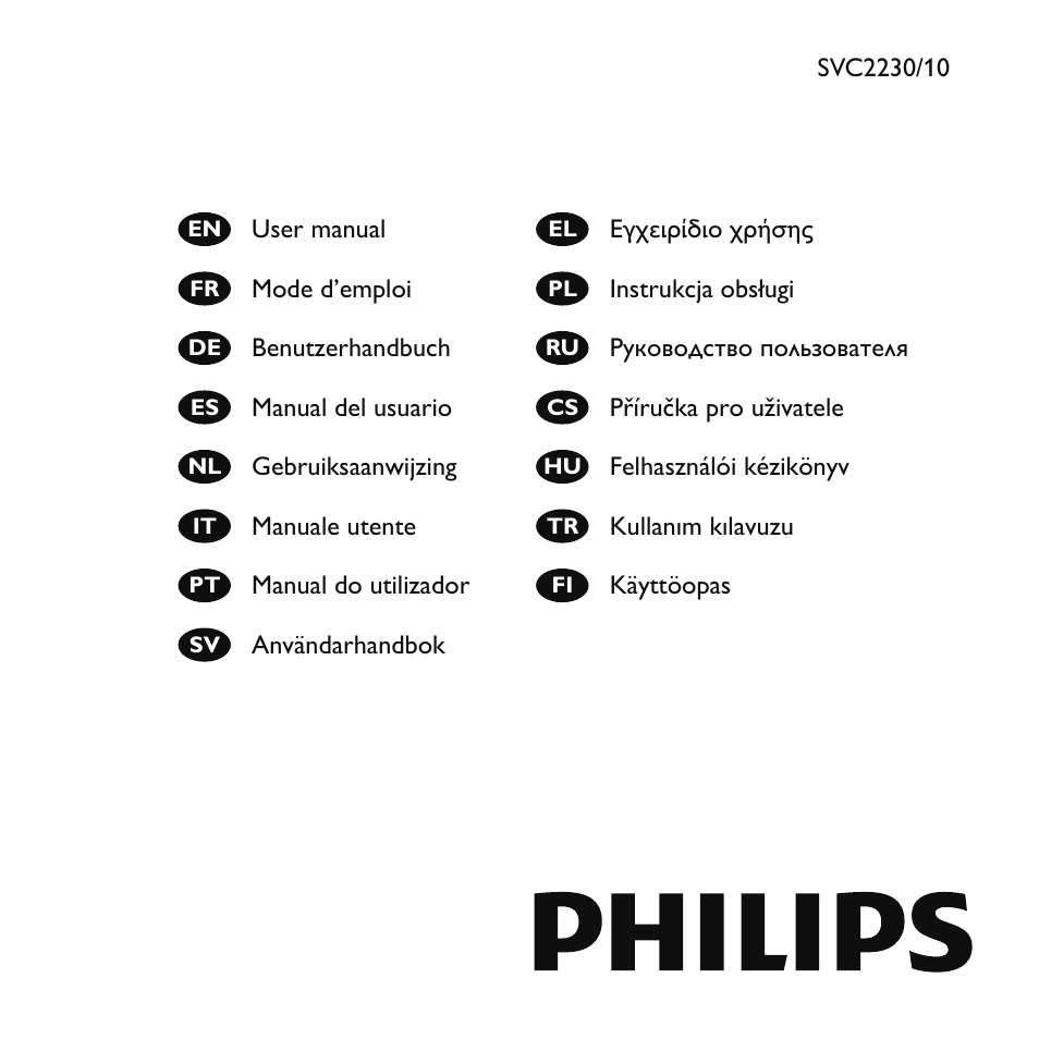 Philips Disc-Reiniger User Manual | 10 pages