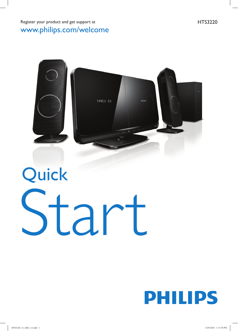 Philips 2.1 Home Entertainment User Manual | 8 pages