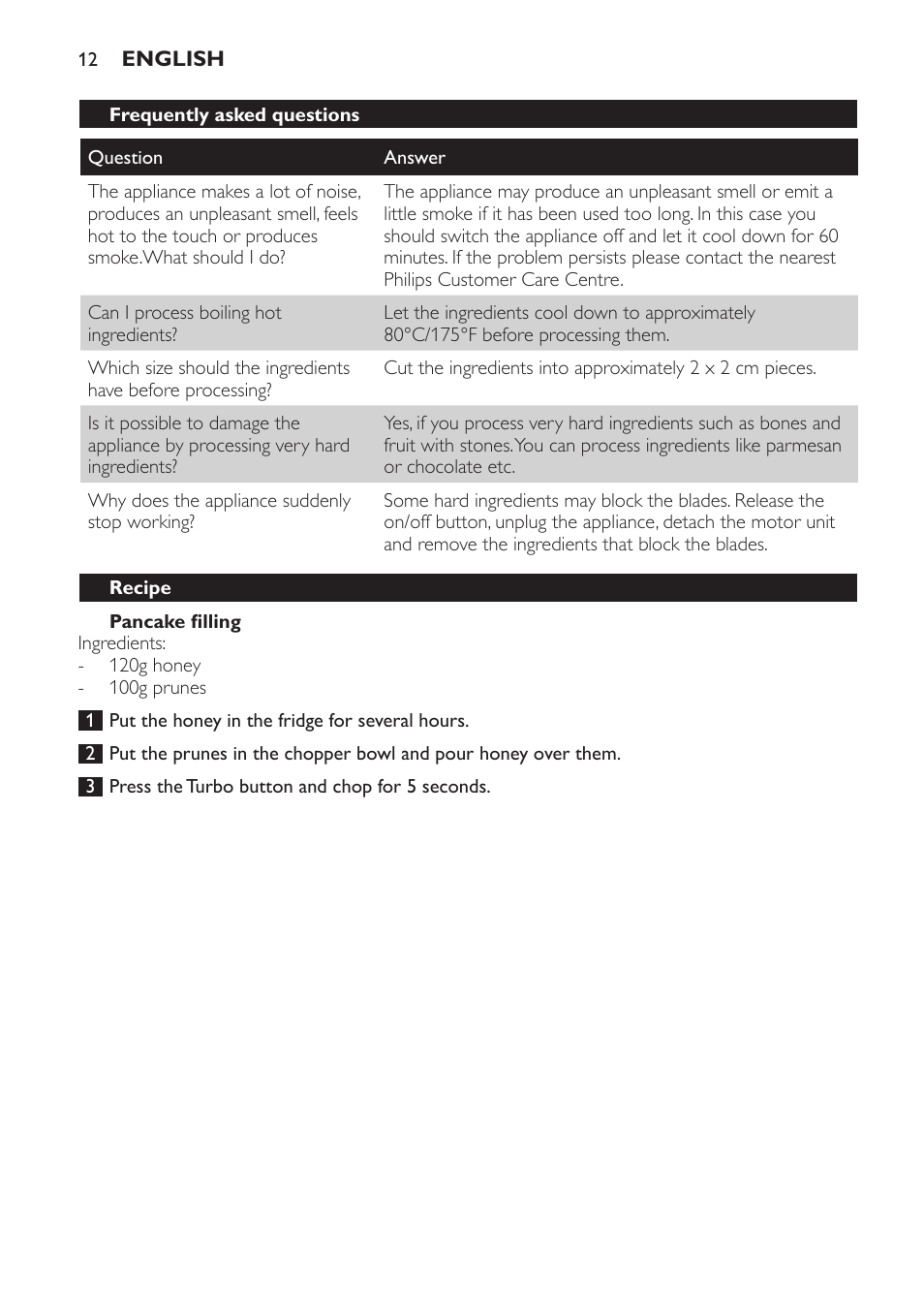 Philips Avance Collection Stabmixer User Manual | Page 12 / 116