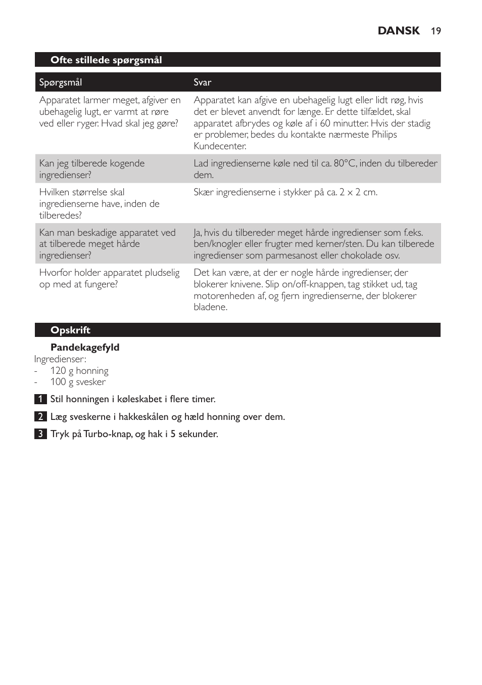 Philips Avance Collection Stabmixer User Manual | Page 19 / 116