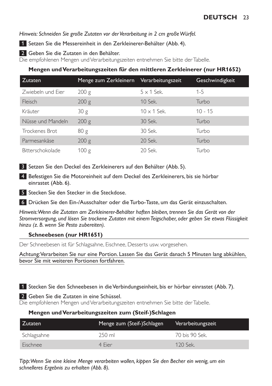 Philips Avance Collection Stabmixer User Manual | Page 23 / 116