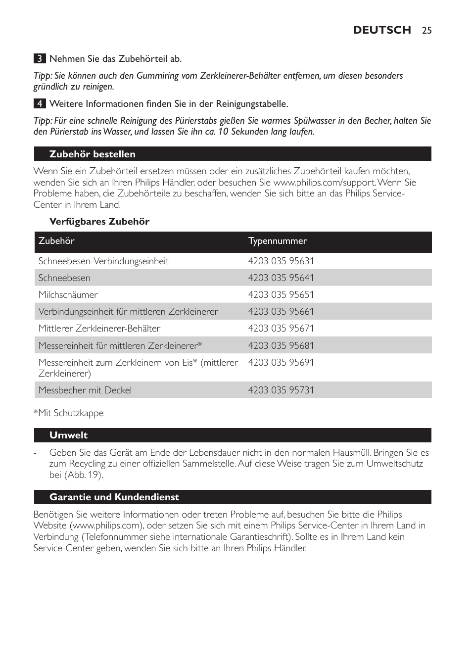 Philips Avance Collection Stabmixer User Manual | Page 25 / 116