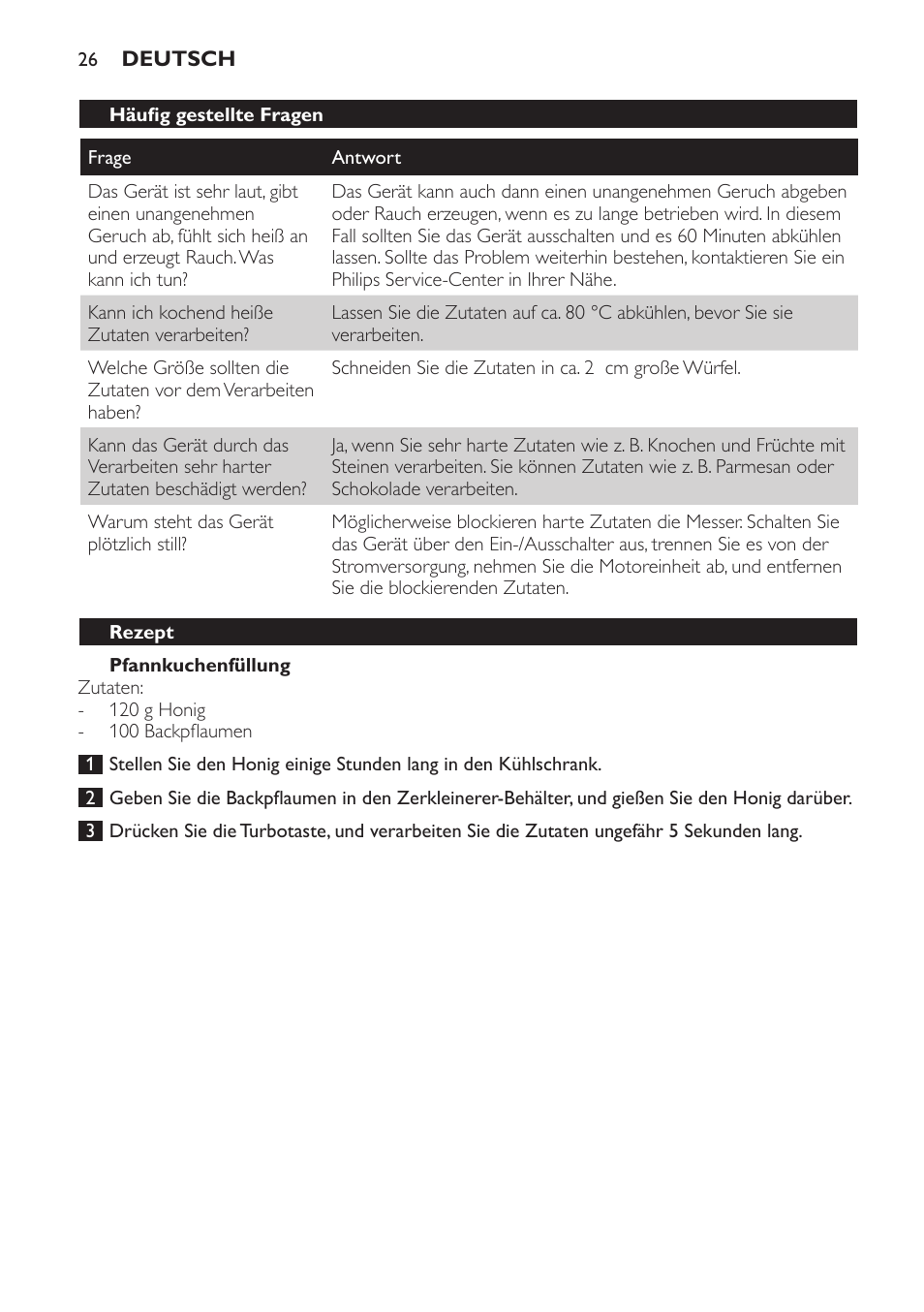 Philips Avance Collection Stabmixer User Manual | Page 26 / 116