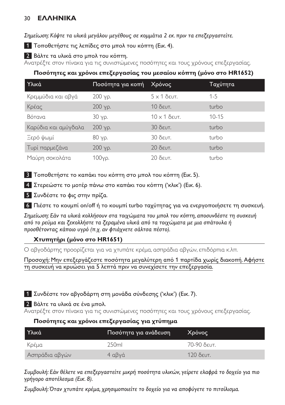Philips Avance Collection Stabmixer User Manual | Page 30 / 116