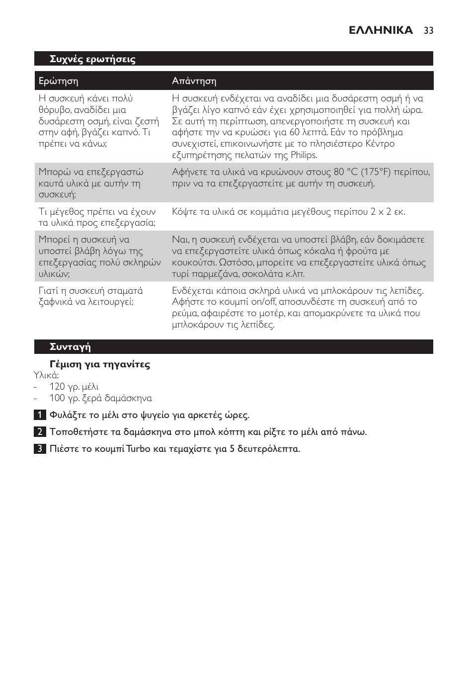 Philips Avance Collection Stabmixer User Manual | Page 33 / 116