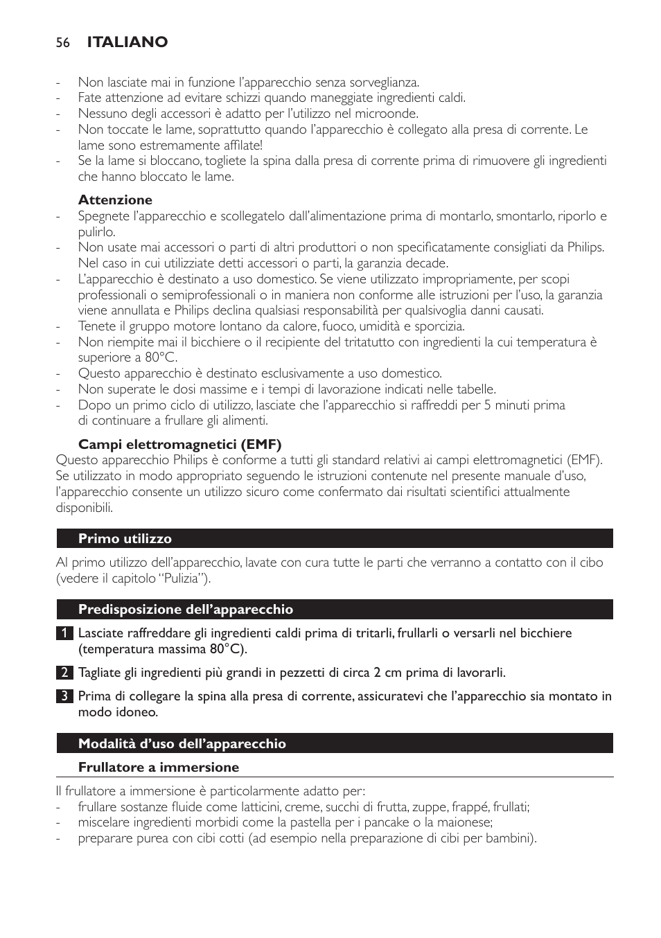 Philips Avance Collection Stabmixer User Manual | Page 56 / 116