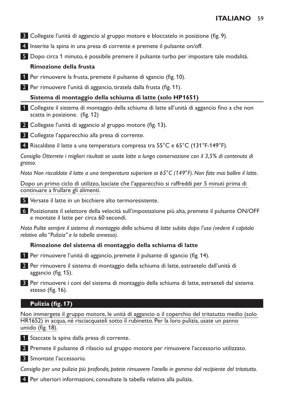 Philips Avance Collection Stabmixer User Manual | Page 59 / 116