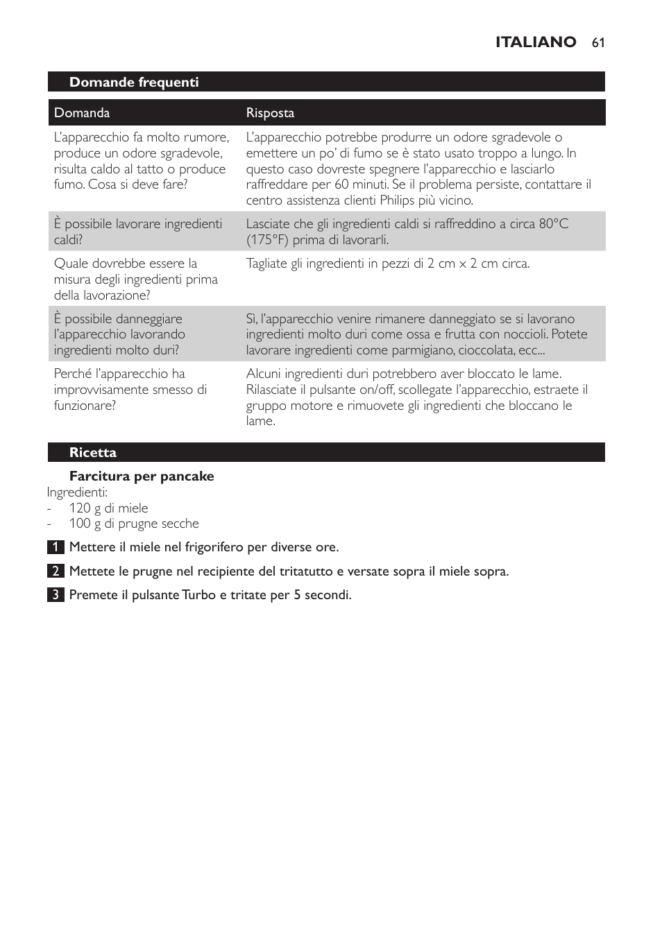 Philips Avance Collection Stabmixer User Manual | Page 61 / 116