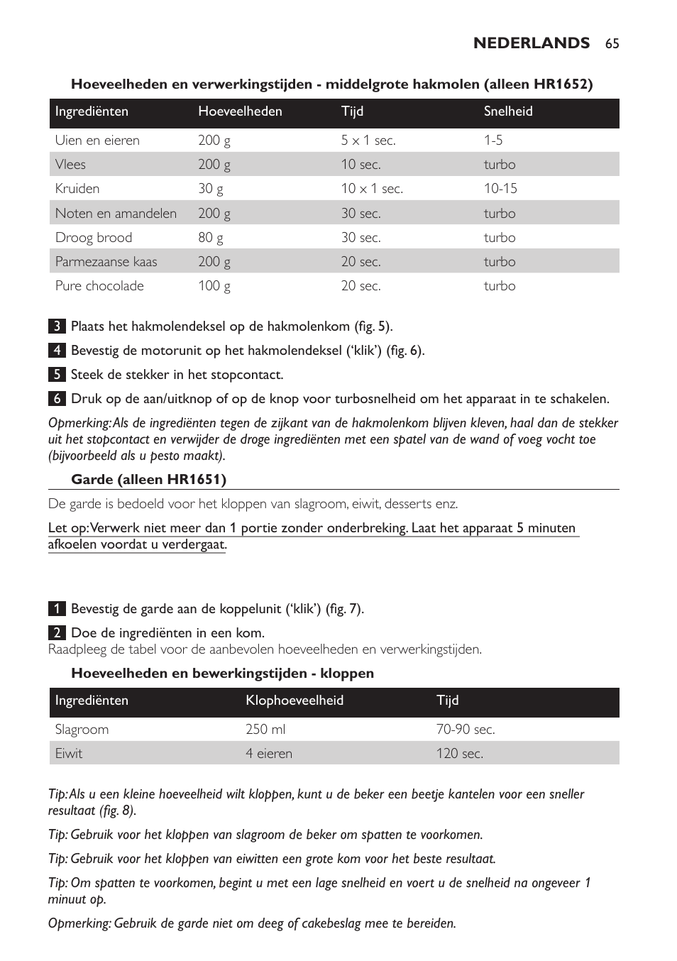 Philips Avance Collection Stabmixer User Manual | Page 65 / 116