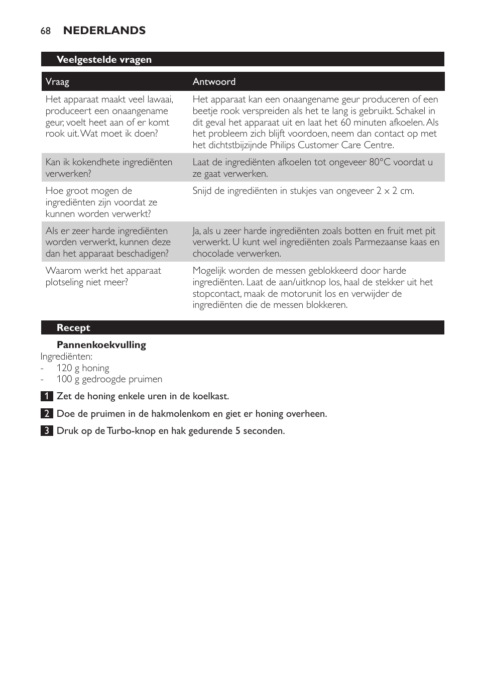 Philips Avance Collection Stabmixer User Manual | Page 68 / 116