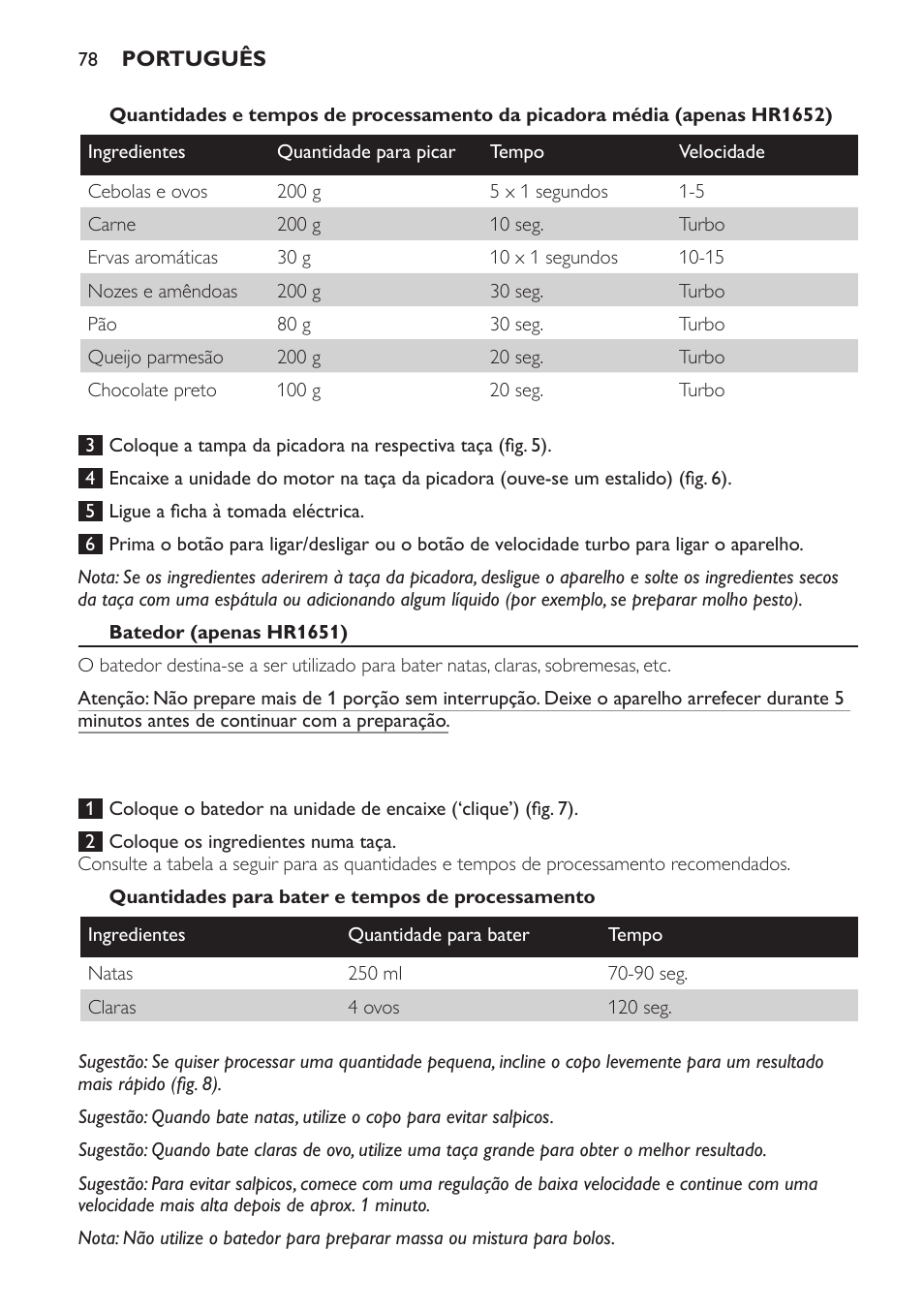 Philips Avance Collection Stabmixer User Manual | Page 78 / 116